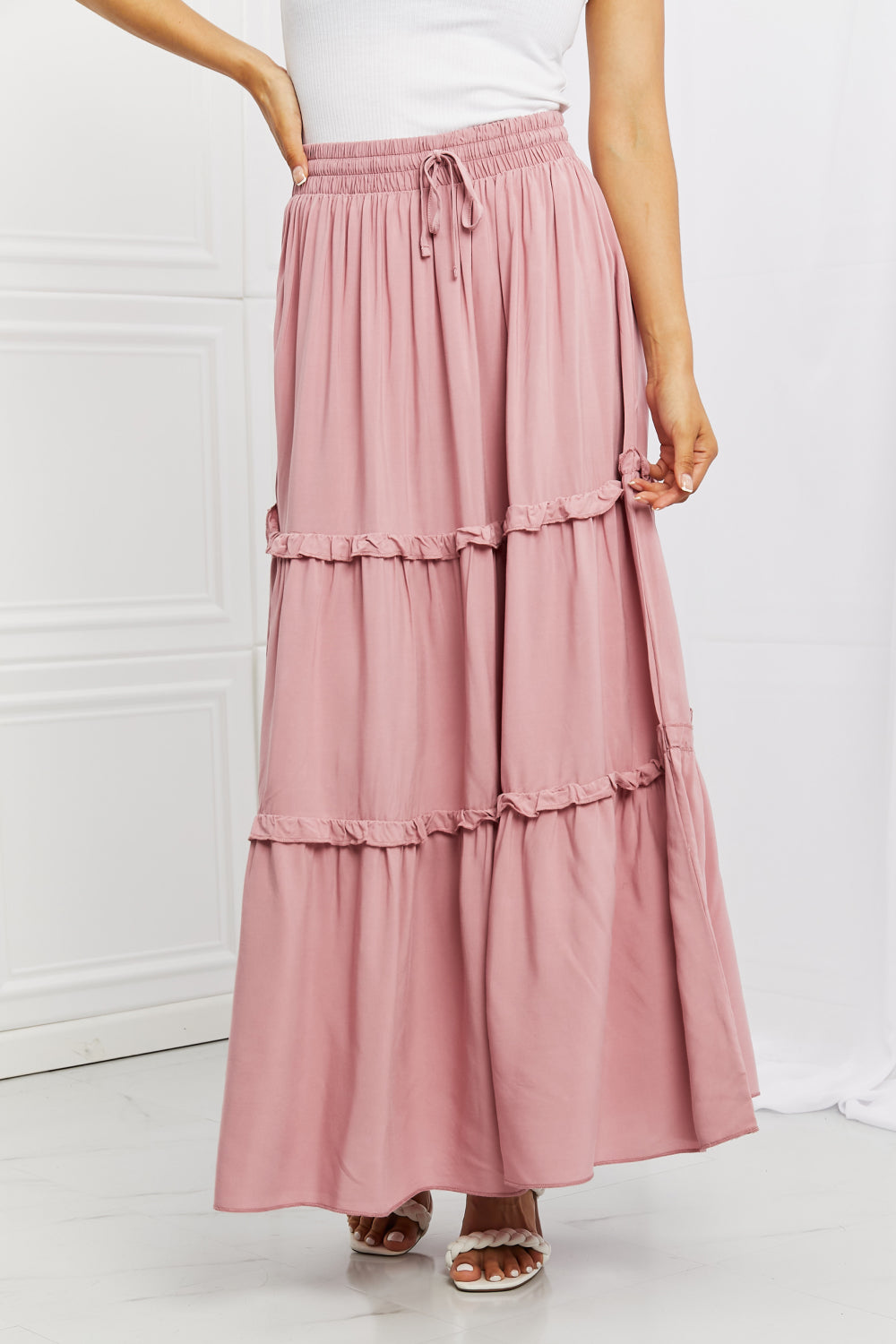 Summer Day’s Ruffled Maxi Skirt