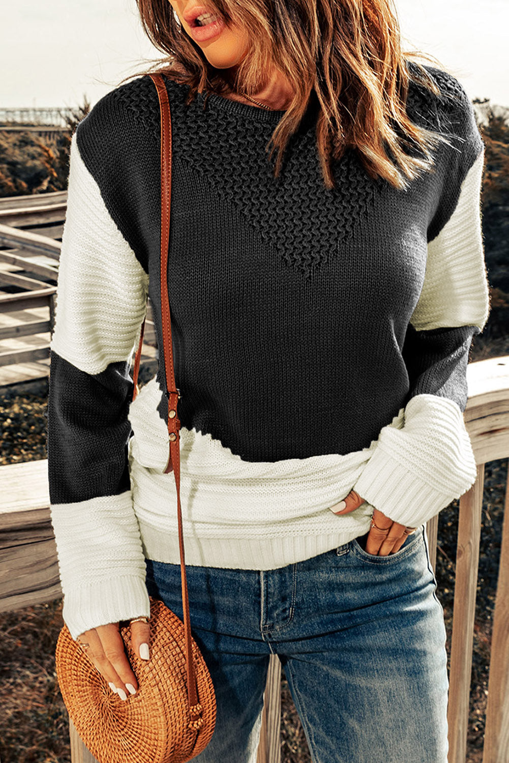 Come What May Rib-Knit Sweater