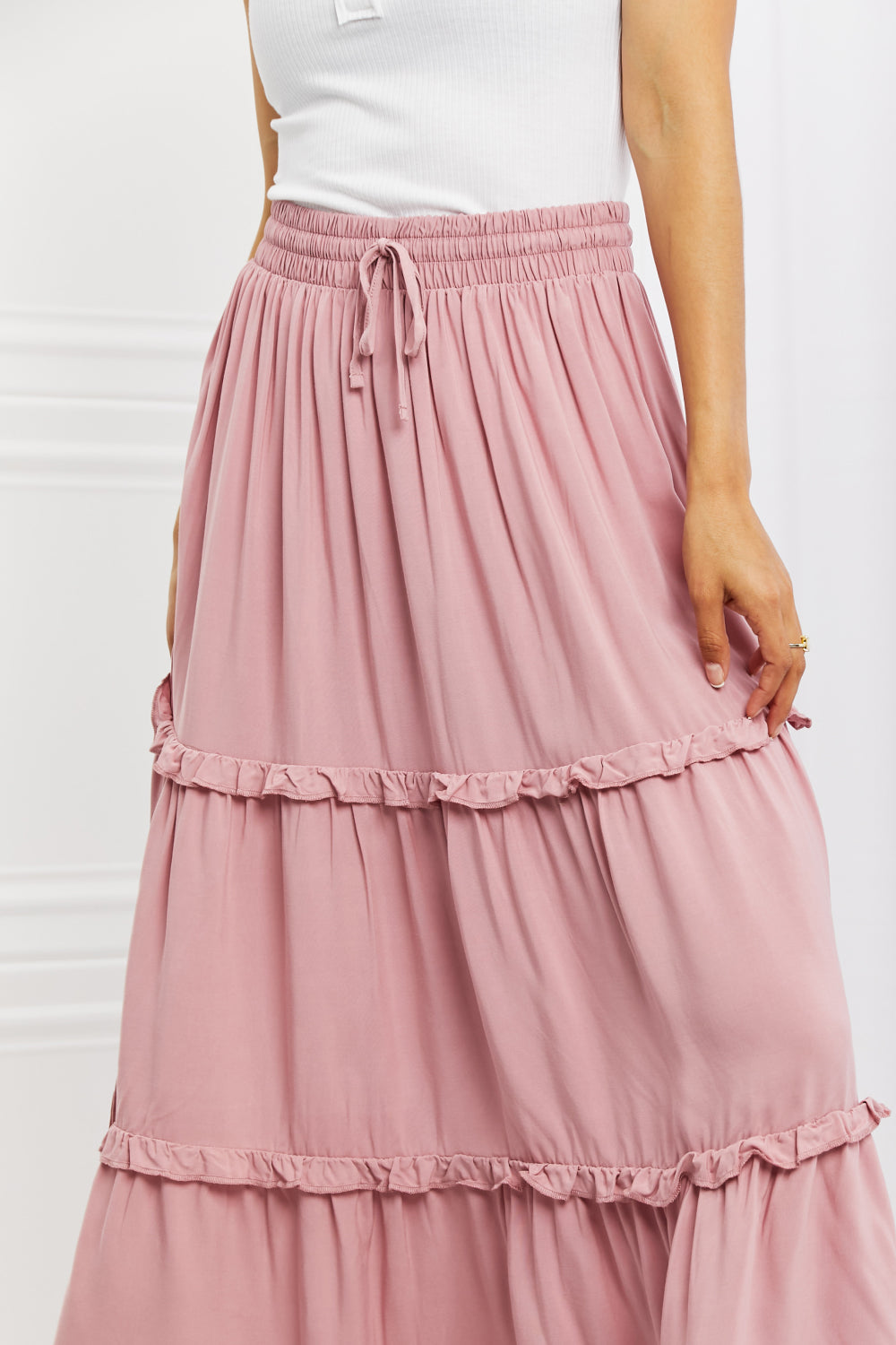 Summer Day’s Ruffled Maxi Skirt