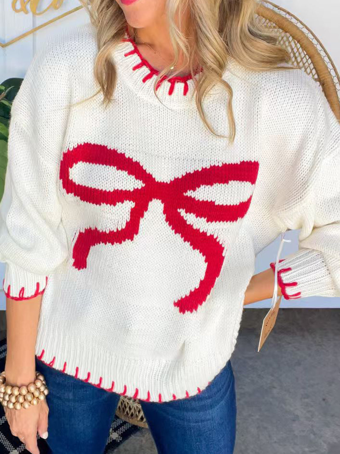 Wrapped With a Bow Knit Sweater