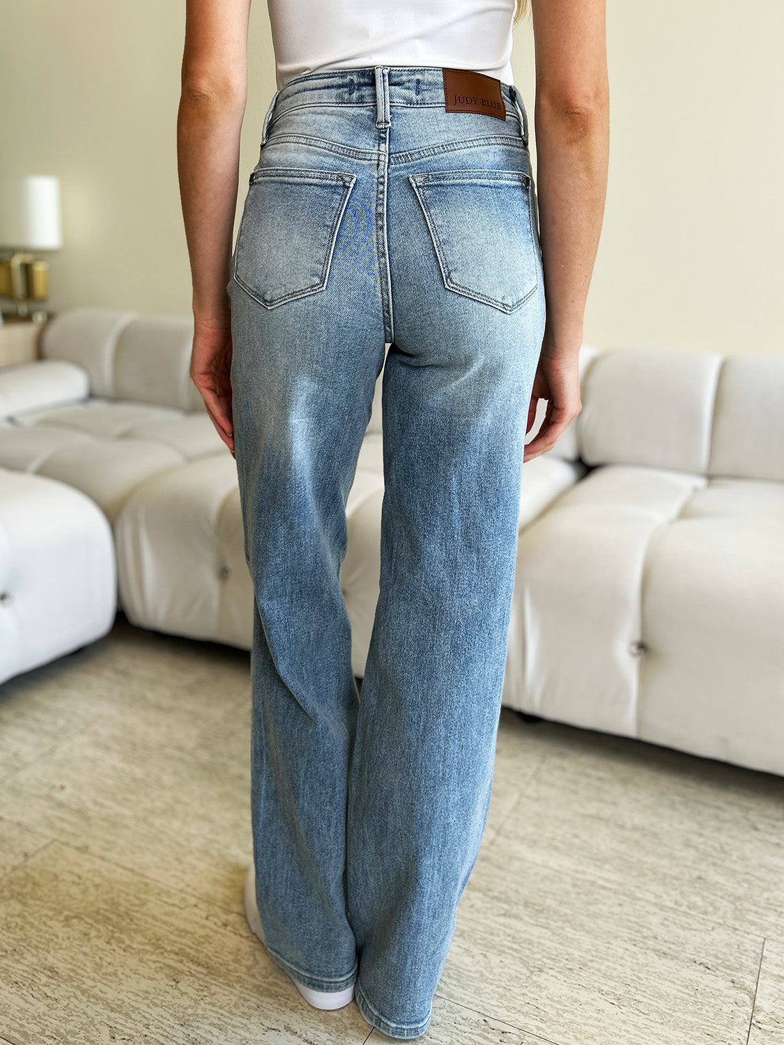 Segorney High Waist Wide Leg Jeans