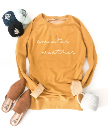 Sweater Weather French Terry Raglan Pullover